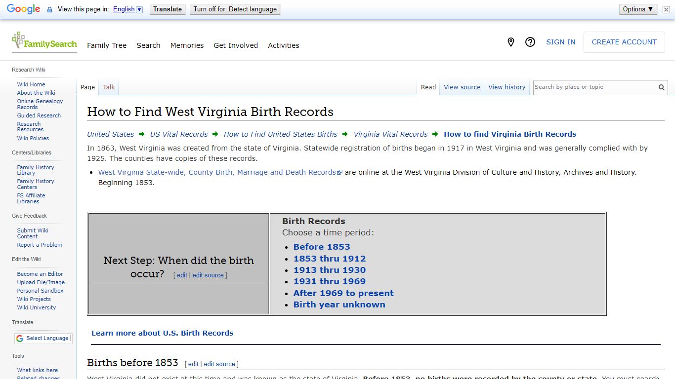 How to Find West Virginia Birth Records • FamilySearch